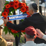 PM Lapid addresses the state memorial ceremony for Yitzhak and Leah Rabin at Mt. Herzl in Jerusalem